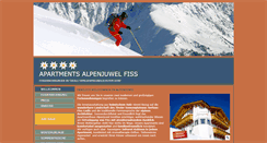 Desktop Screenshot of apartments-alpenjuwel.at