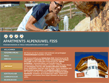 Tablet Screenshot of apartments-alpenjuwel.at